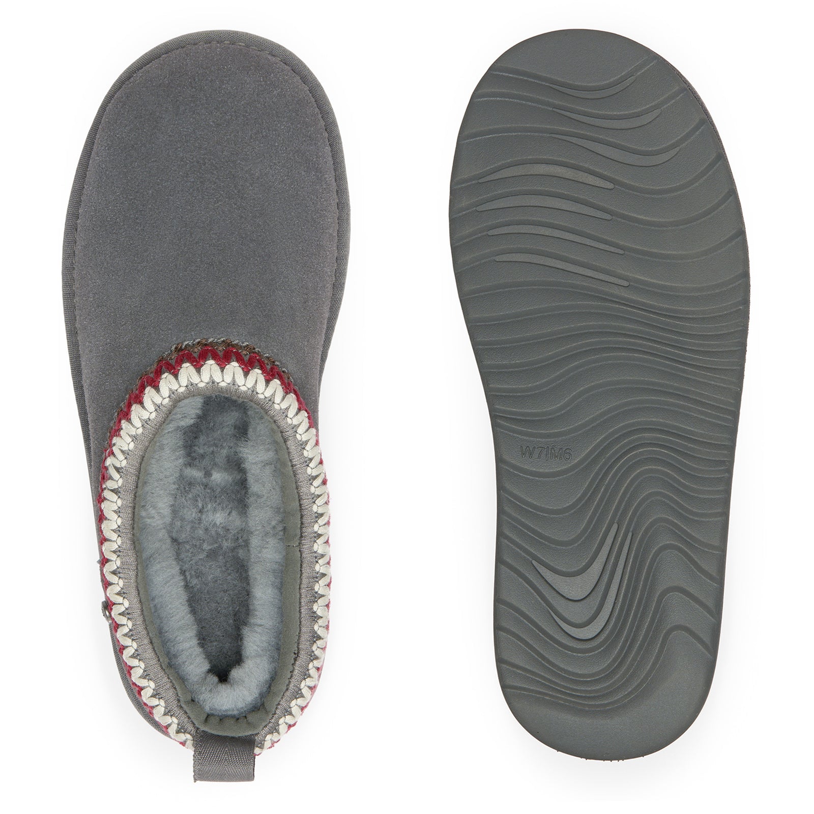 PARFEYING Women's Australian Sheepskin Suede Slip-On Clog Slippers