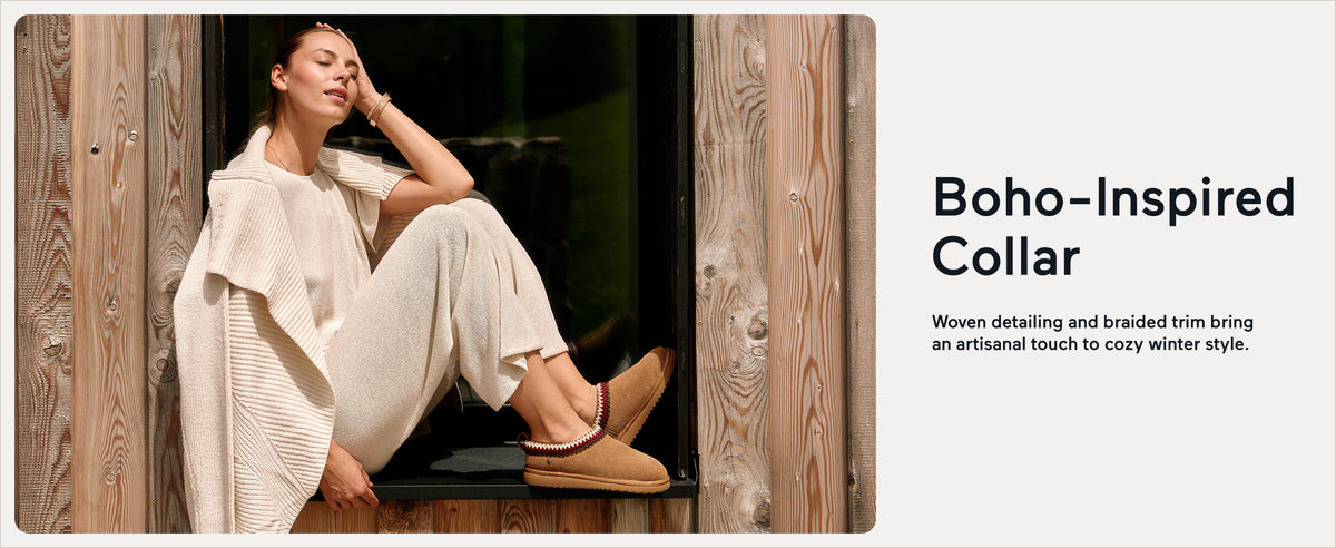 PARFEYING Women's Australian Sheepskin Suede Slip-On Clog Slippers