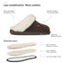 PARFEYING Women's Australian Sheepskin Suede Slip-On Clog Slippers
