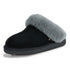PARFEYING Women's Australian Sheepskin Suede Slip-On Clog Slippers