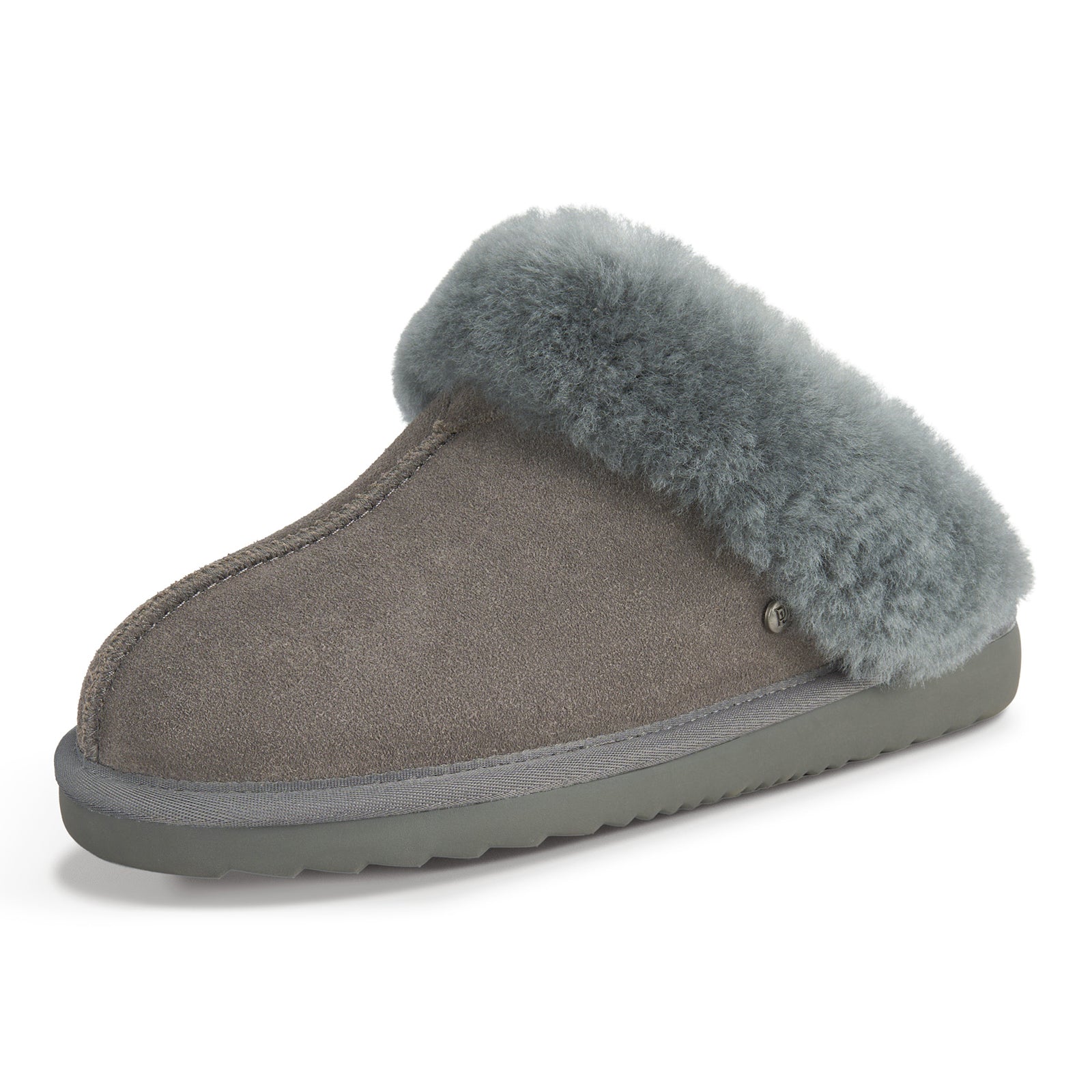 PARFEYING Women's Australian Sheepskin Suede Slip-On Clog Slippers