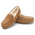 Men's Indoor Outdoor Sheepskin Moccasins Slippers Memory Foam Driving Style Shoes(ASHFORTH)