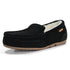 PARFEYING Men's Cozy Australian Sheepskin Suede Moccasin Slippers