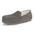 PARFEYING Men's Cozy Australian Sheepskin Suede Moccasin Slippers