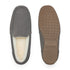 PARFEYING Men's Cozy Australian Sheepskin Suede Moccasin Slippers