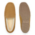 PARFEYING Men's Cozy Australian Sheepskin Suede Moccasin Slippers