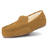 PARFEYING Men's Cozy Australian Sheepskin Suede Moccasin Slippers