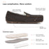 PARFEYING Men's Cozy Australian Sheepskin Suede Moccasin Slippers