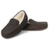 PARFEYING Men's Cozy Australian Sheepskin Suede Moccasin Slippers