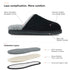 PARFEYING Men's Australian Sheepskin Suede Backless Scuff Slippers
