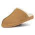 PARFEYING Men's Australian Sheepskin Suede Backless Scuff Slippers