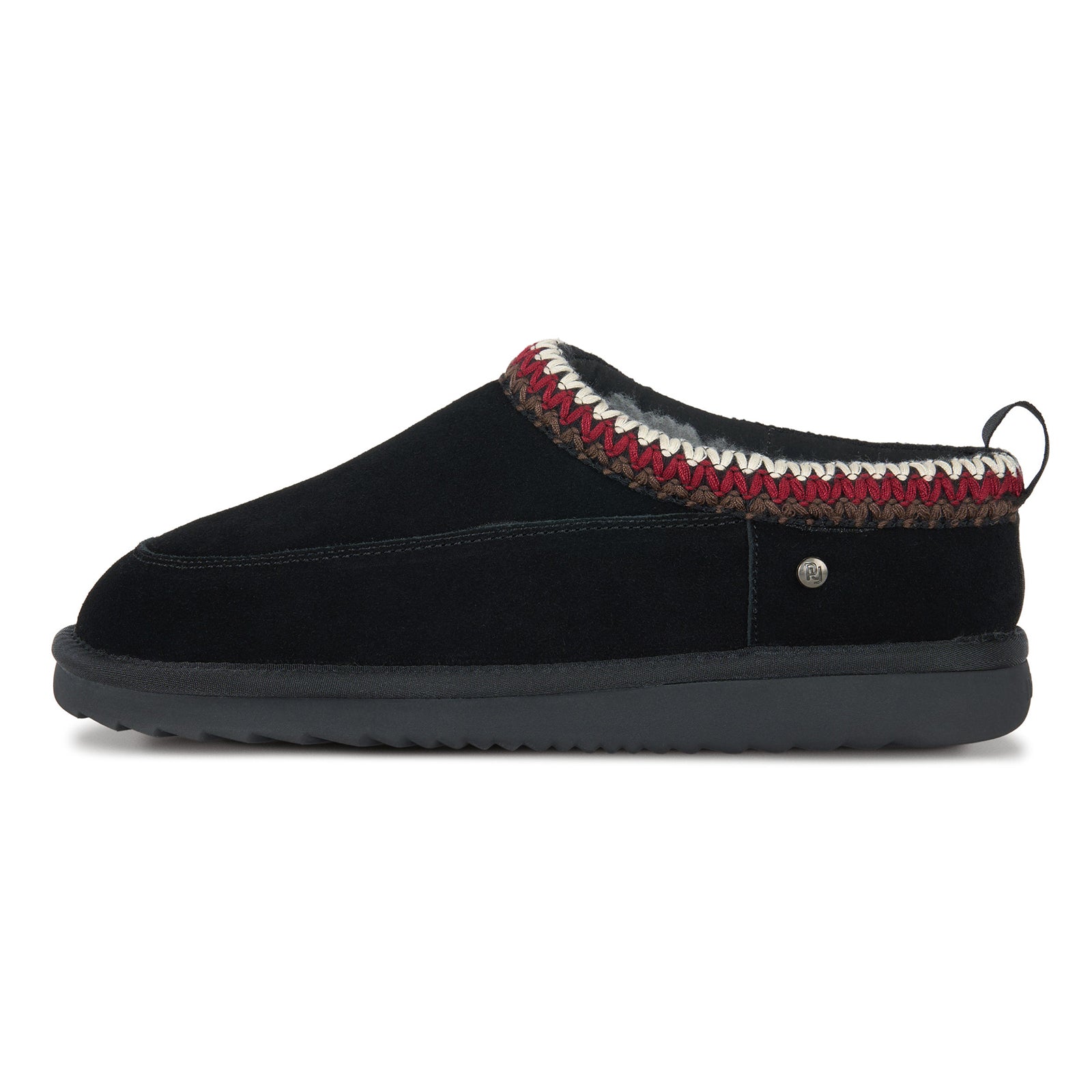 PARFEYING Men's Australian Sheepskin Suede Slip-On House Slippers