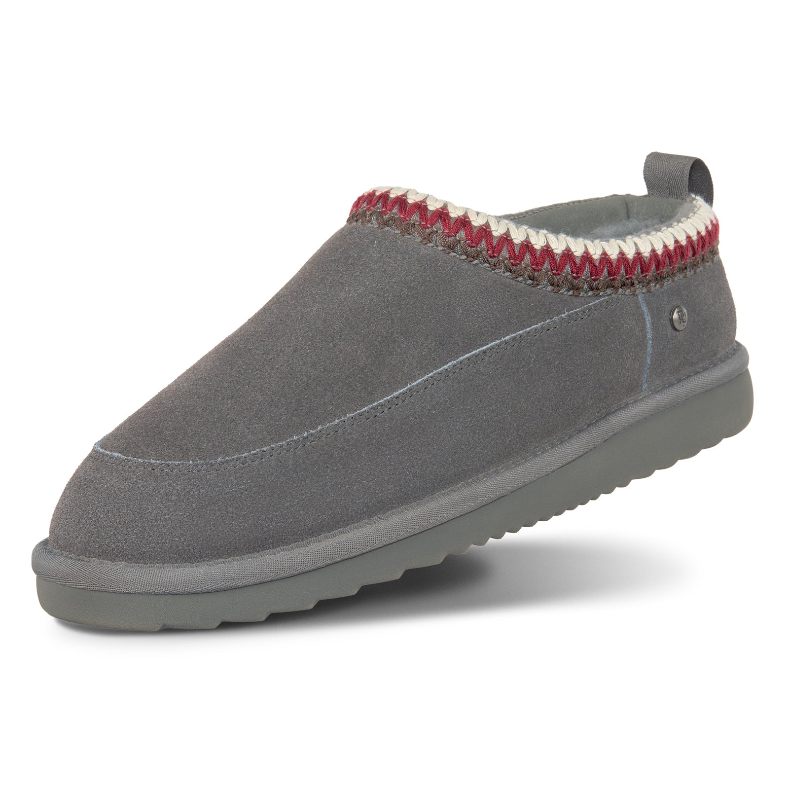 PARFEYING Men's Australian Sheepskin Suede Slip-On House Slippers