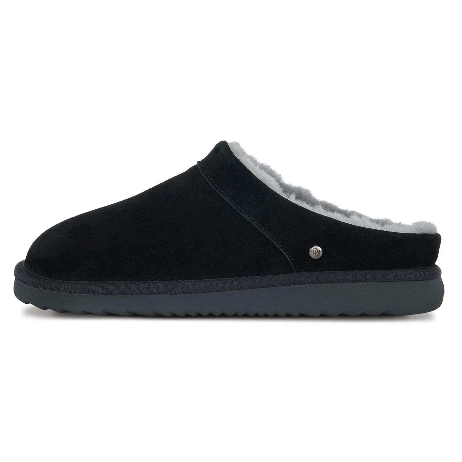 PARFEYING Men's Dense Australian Sheepskin Suede Slip-On Slippers