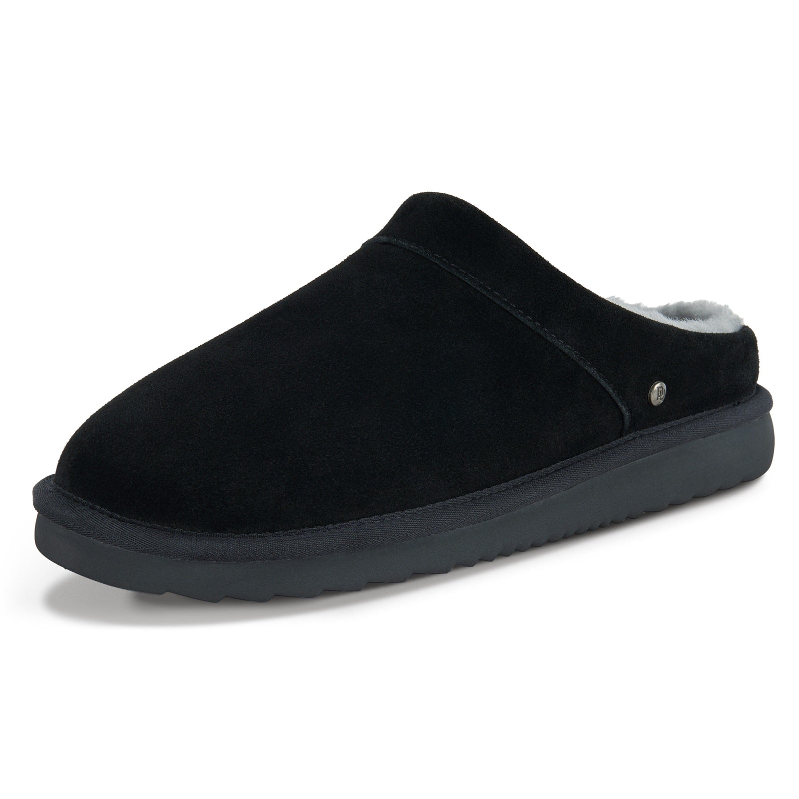 PARFEYING Men's Dense Australian Sheepskin Suede Slip-On Slippers