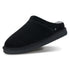 PARFEYING Men's Dense Australian Sheepskin Suede Slip-On Slippers