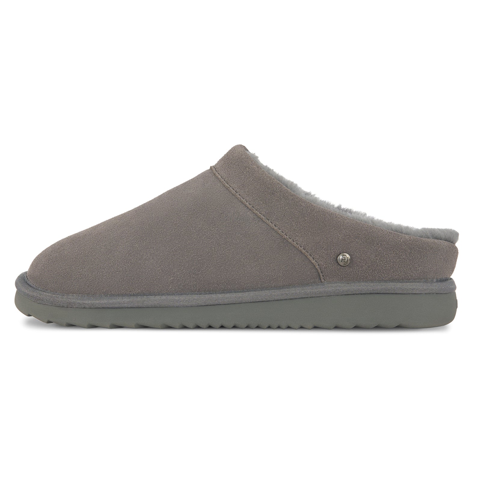 PARFEYING Men's Dense Australian Sheepskin Suede Slip-On Slippers