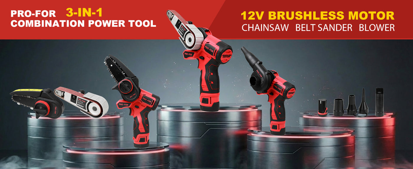 One Power Base for Cutting, Sanding and Cleanup