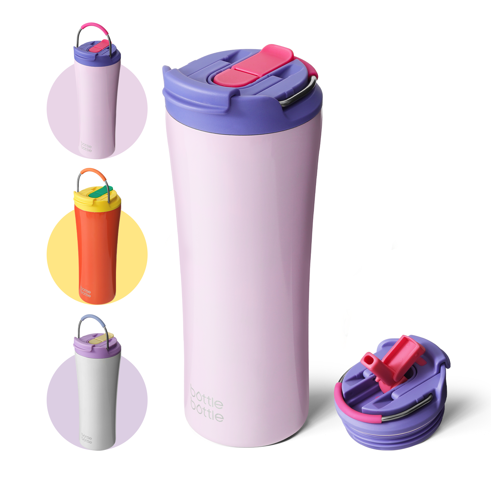 Innovative Ice-Ready Lid: Add ice cubes directly through the lid without unscrewing — no mess, no hassle. Enjoy chilled drinks faster and keep beverages at the ideal temperature for hours.