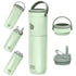 Insulated Water Bottle for Sports with Straw,2 lids,18 oz 3IN1 Water Bottles for Slim Can Coolers and Kids Tumbler, Stainless Steel Metal Bottles for Outdoor Activities