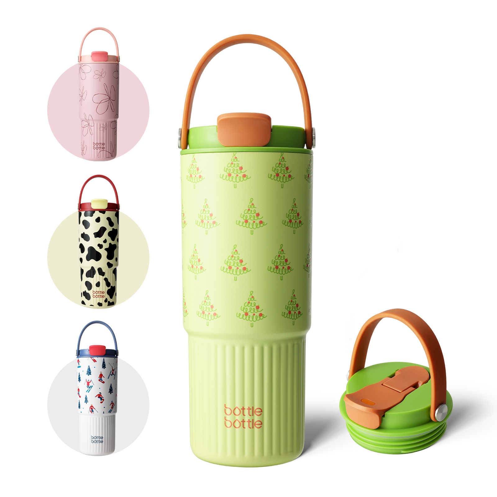 Insulated Water Bottle with Straw and Handle Stainless Steel Water Bottles for Car Sports Home Office and School 26oz Leak Proof