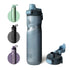Insulated Water Bottle 24 oz with Handle and Flip Tops Lids Stainless Steel Water Bottle Push Button Lid Leak proof Portable for Running Travel Sports Hiking