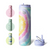Insulated Water Bottle 24oz with Straw Lid and Handle for Sports Travel Gym Stainless Steel Water Bottles Double-Wall Vacuum Metal Leak Proof BPA-Free