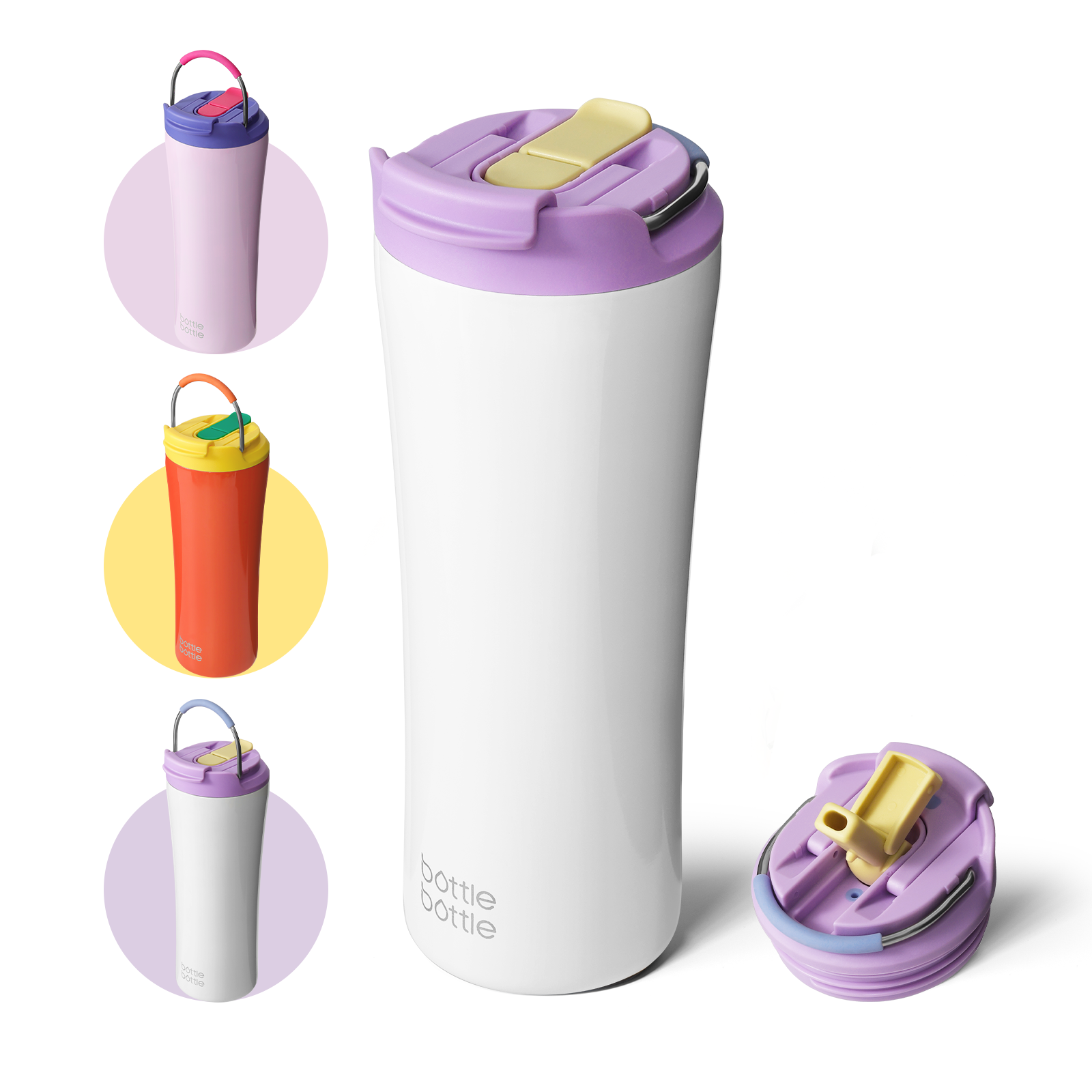 Innovative Ice-Ready Lid: Add ice cubes directly through the lid without unscrewing — no mess, no hassle. Enjoy chilled drinks faster and keep beverages at the ideal temperature for hours.